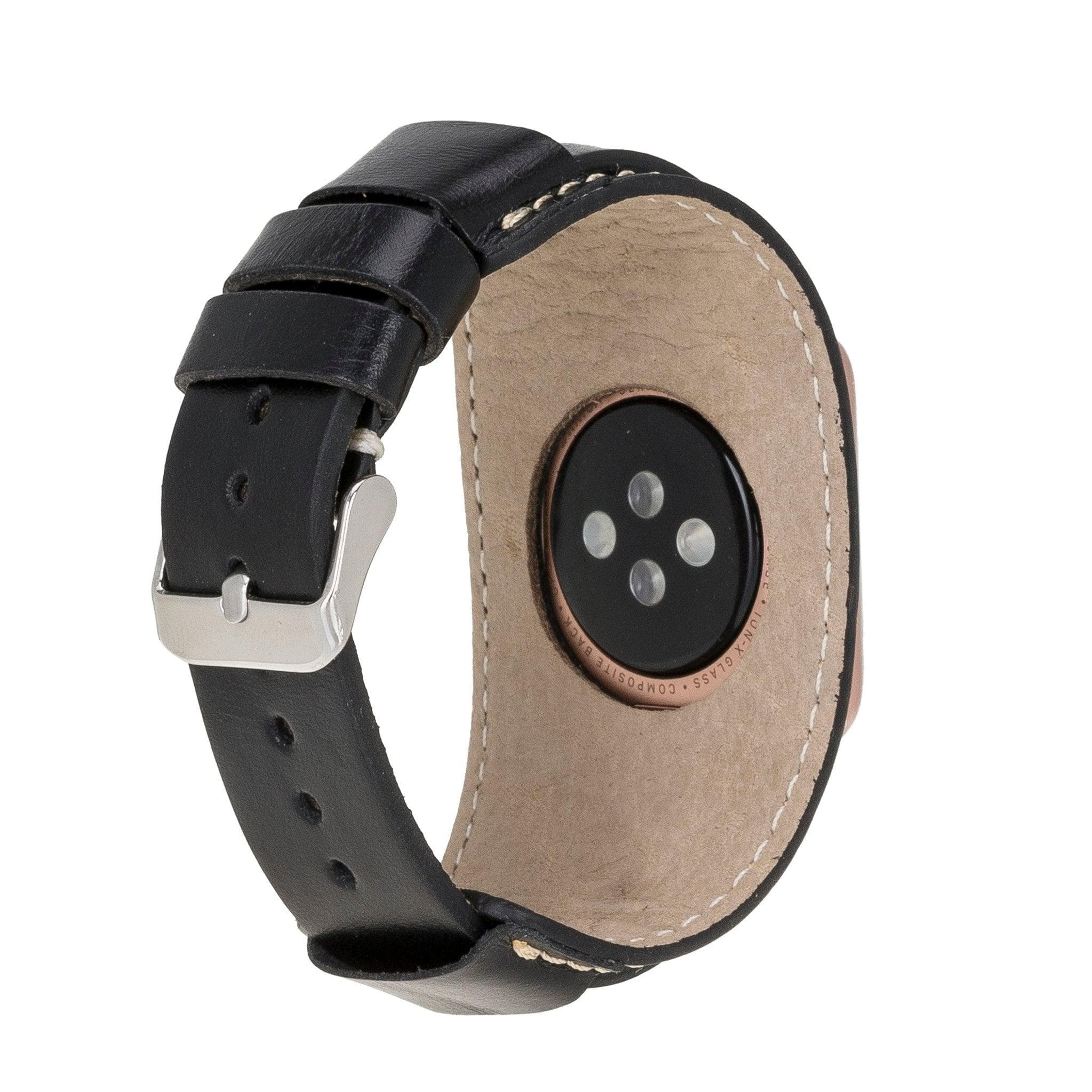 B2B - Leather Apple Watch Bands - Cuff Style Bomonti
