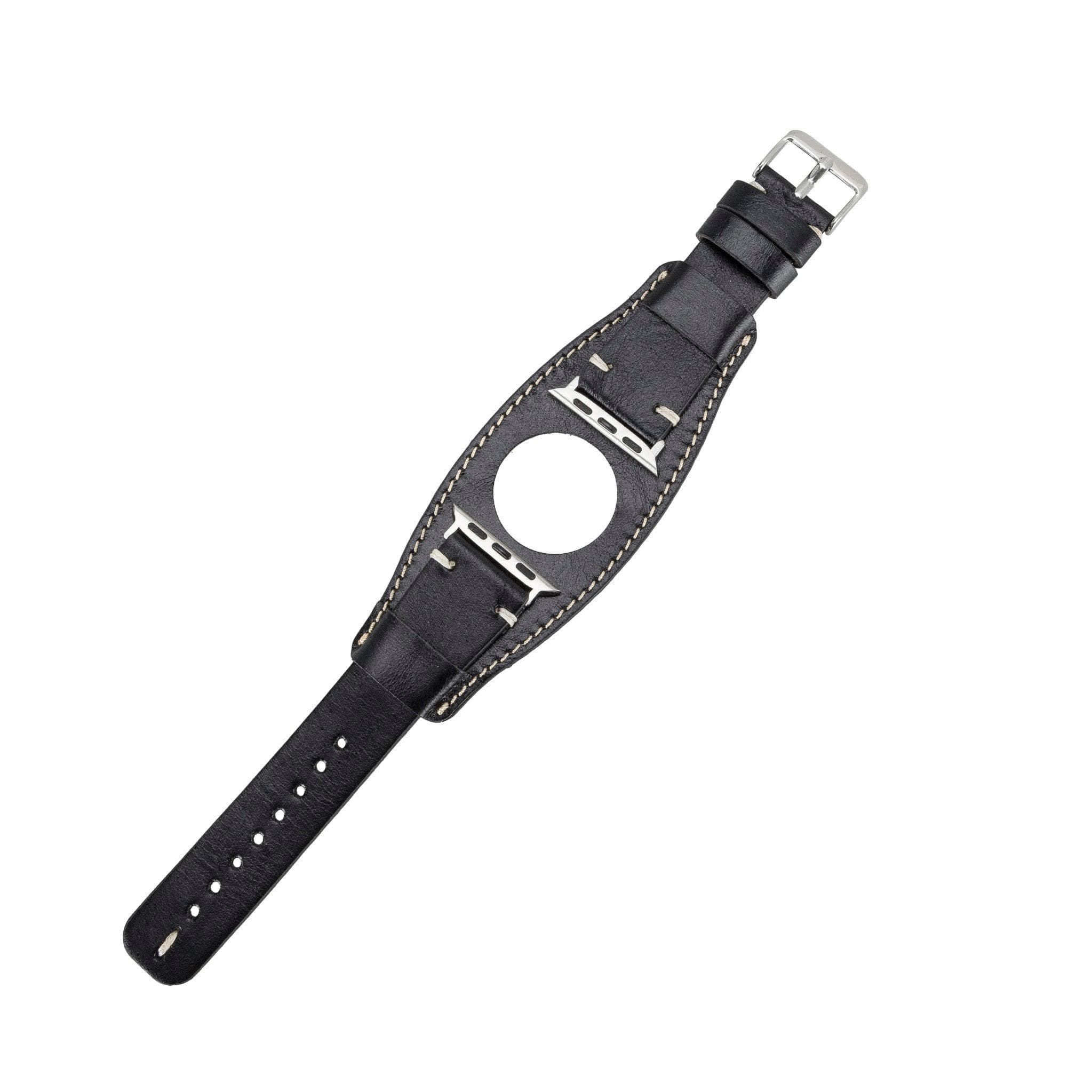 B2B - Leather Apple Watch Bands - Cuff Style Bomonti