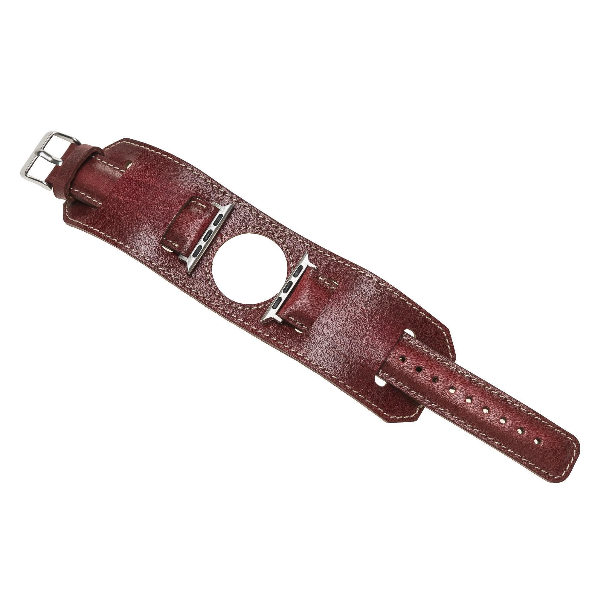 B2B - Leather Apple Watch Bands - Cuff Style Bomonti