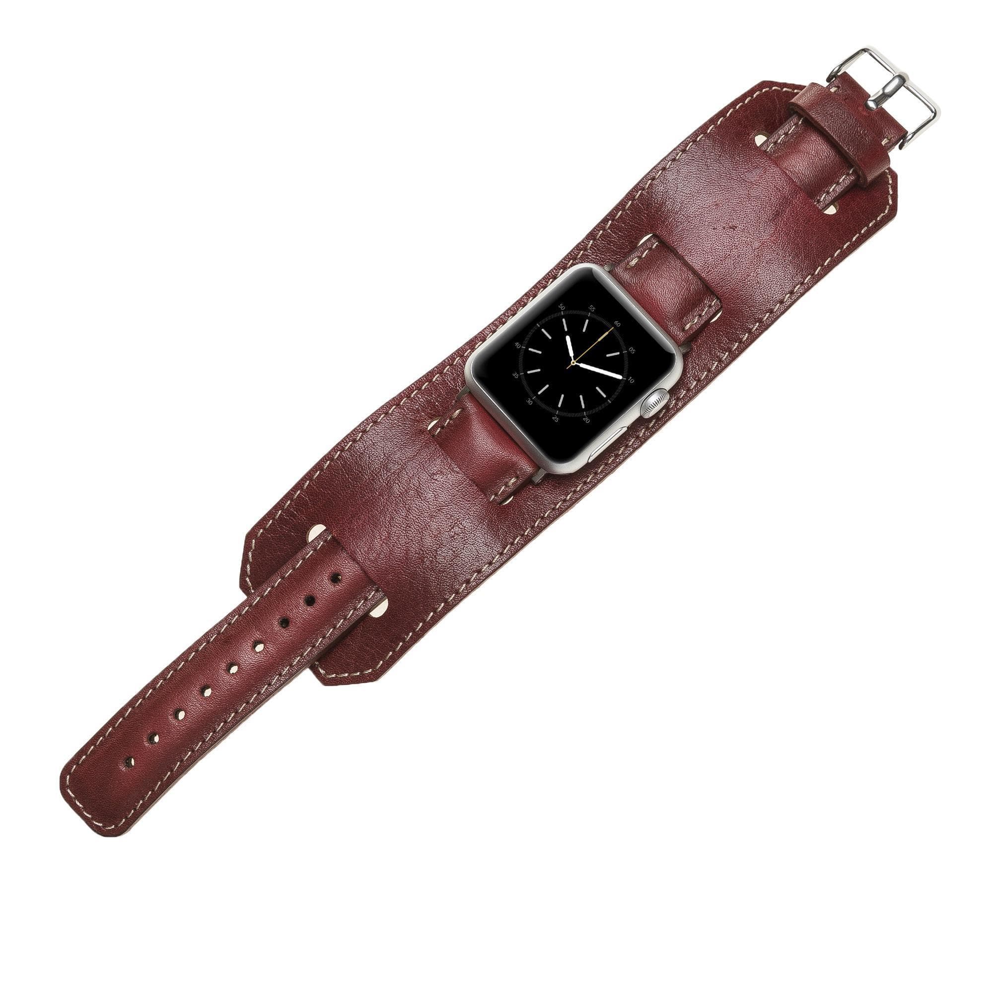 B2B - Leather Apple Watch Bands - Cuff Style Bomonti