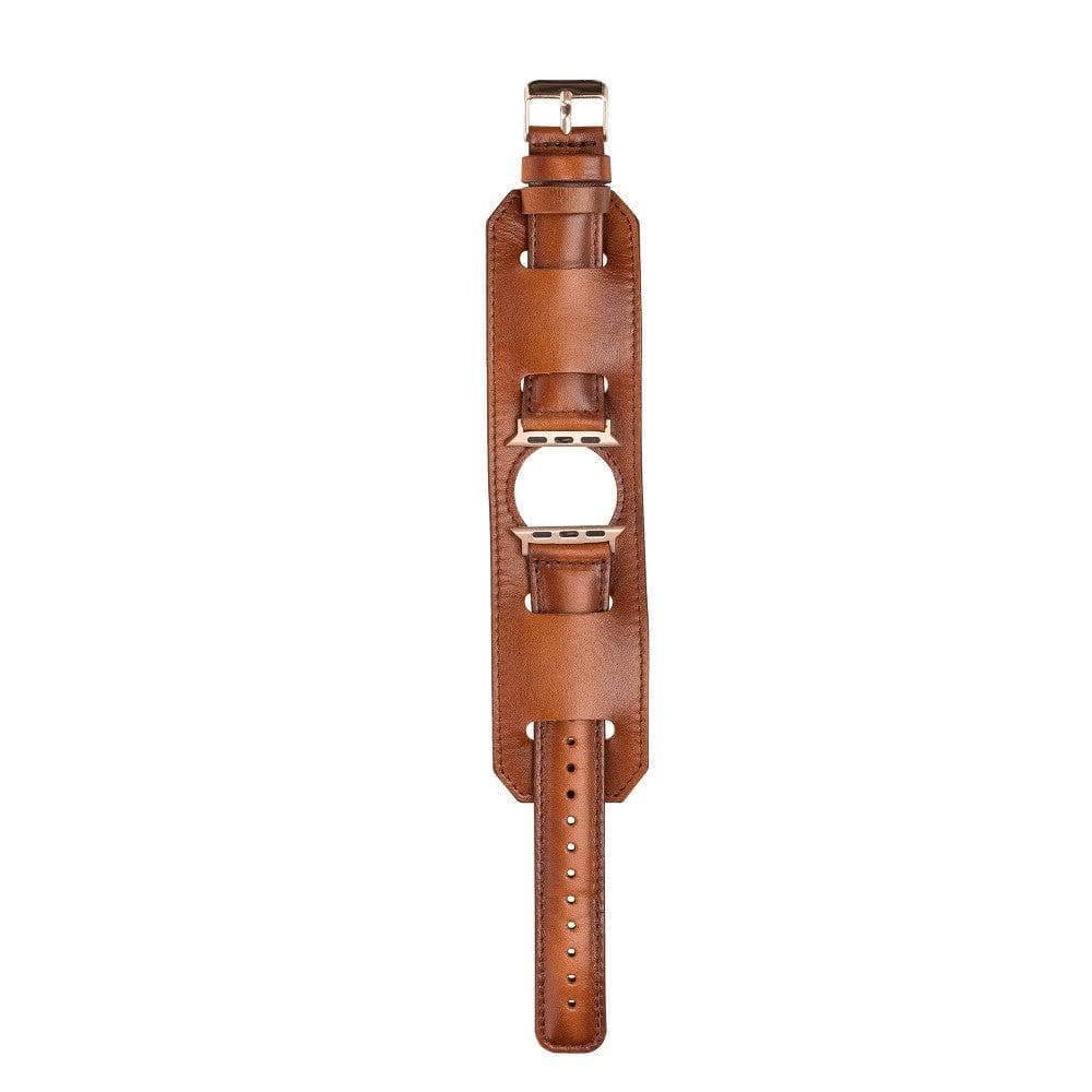B2B - Leather Apple Watch Bands - Cuff Style Bomonti