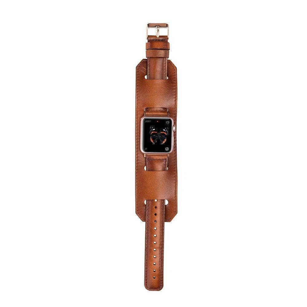B2B - Leather Apple Watch Bands - Cuff Style Bomonti