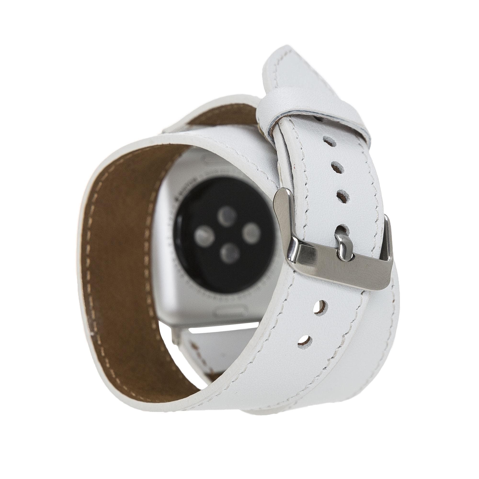 B2B - Leather Apple Watch Bands - DT Double Tour Style Bomonti