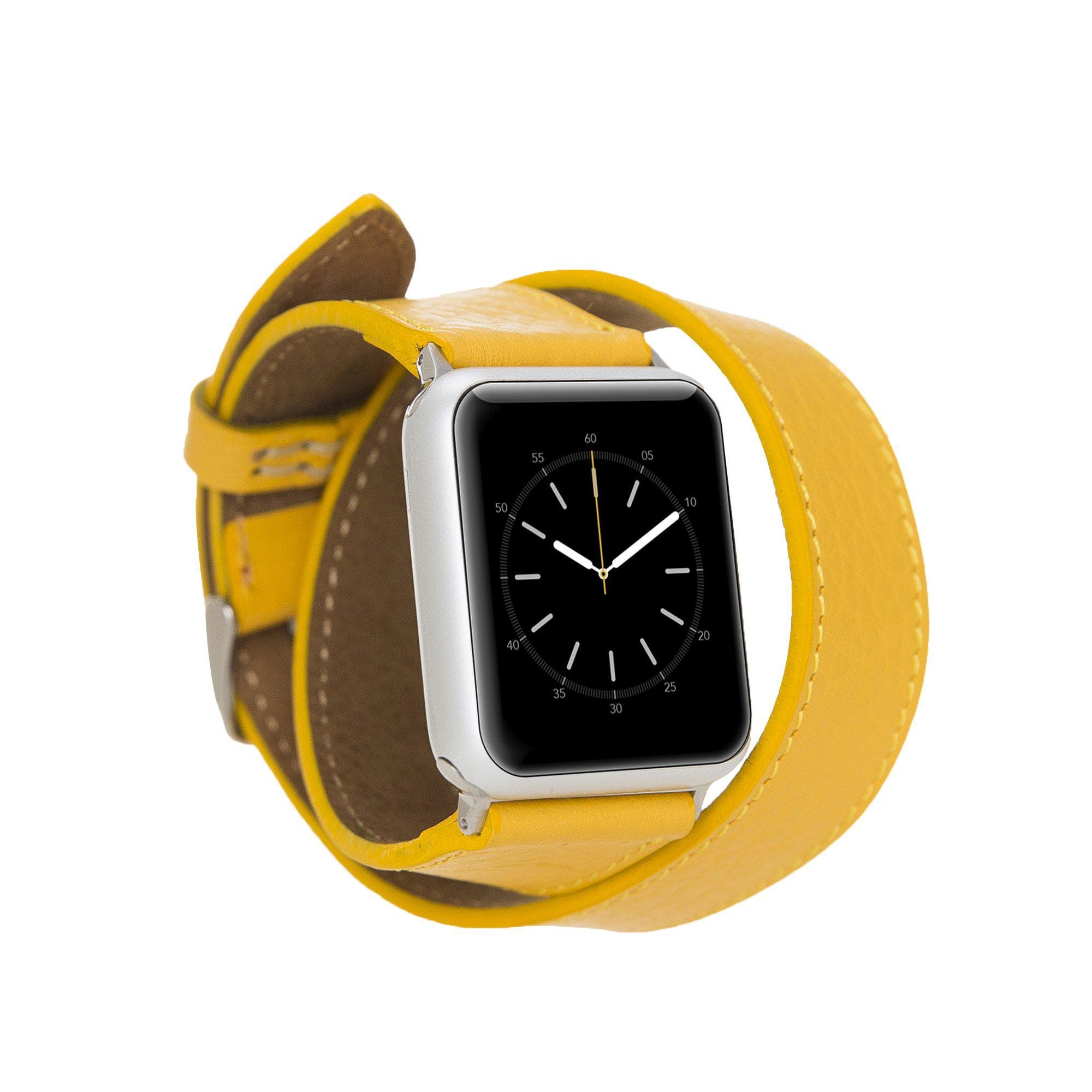 B2B - Leather Apple Watch Bands - DT Double Tour Style FL12 Bomonti