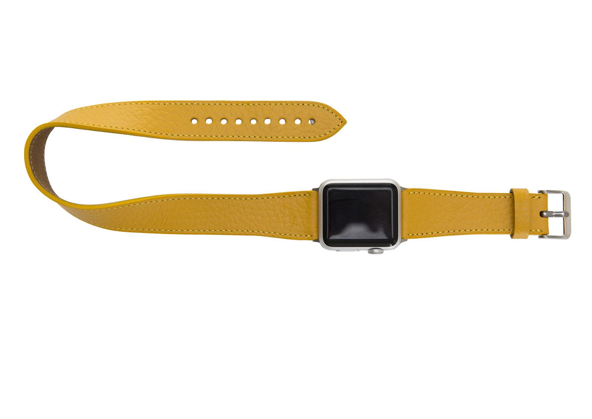 B2B - Leather Apple Watch Bands - DT Double Tour Style Bomonti