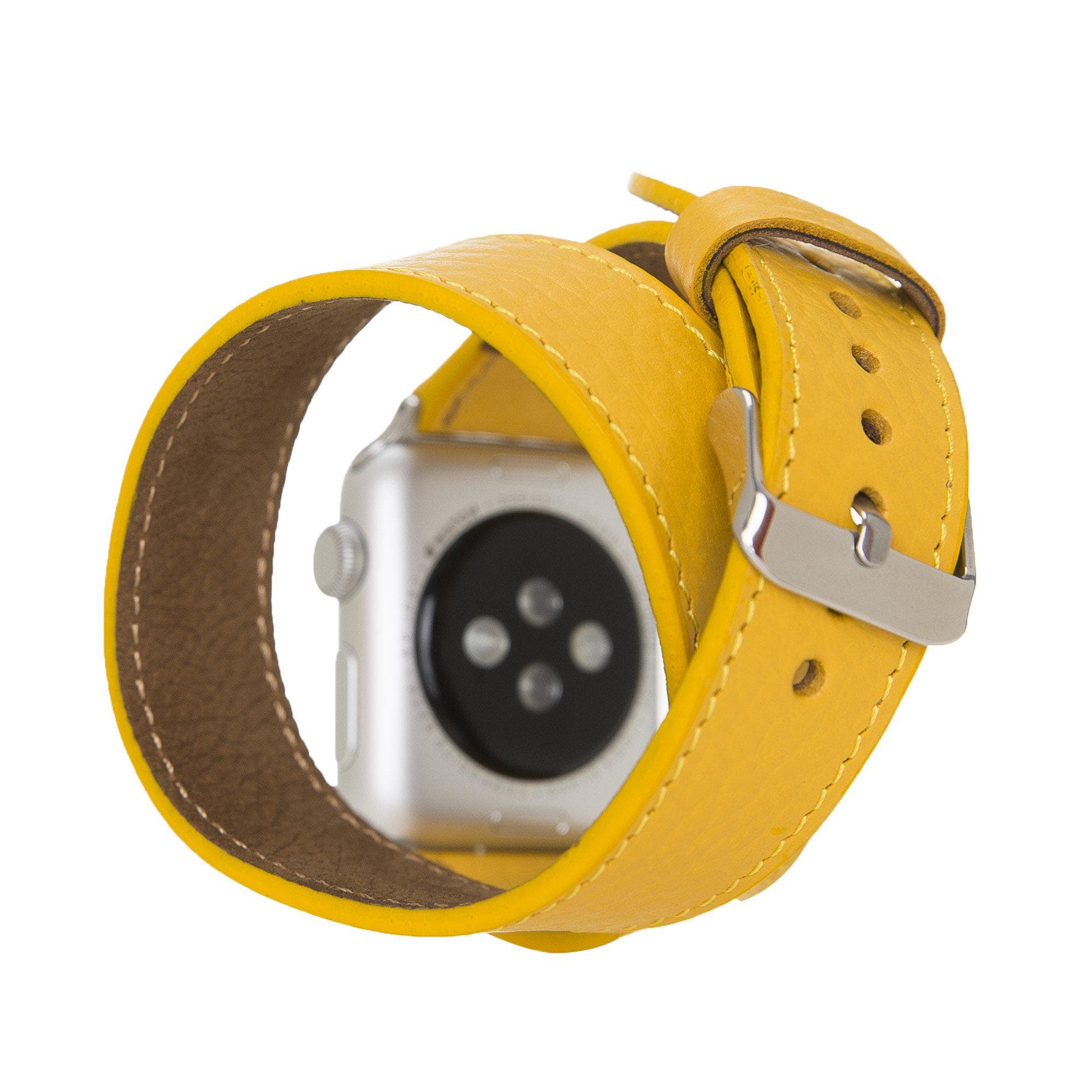 B2B - Leather Apple Watch Bands - DT Double Tour Style Bomonti
