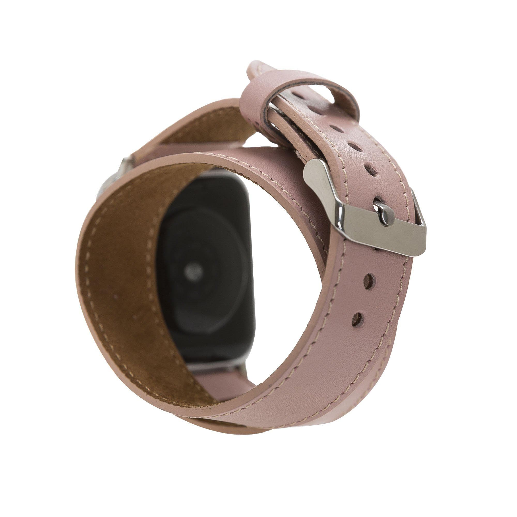 B2B - Leather Apple Watch Bands - DT Double Tour Style Bomonti