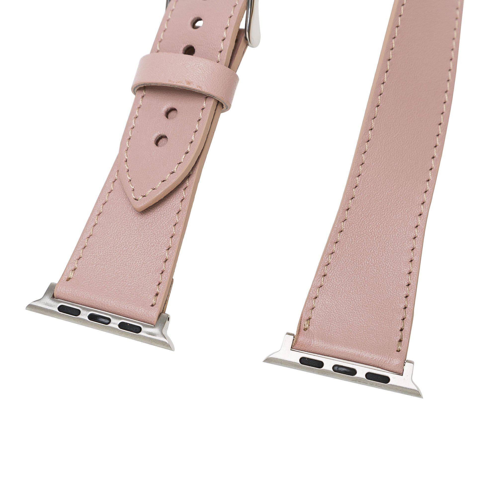 B2B - Leather Apple Watch Bands - DT Double Tour Style Bomonti