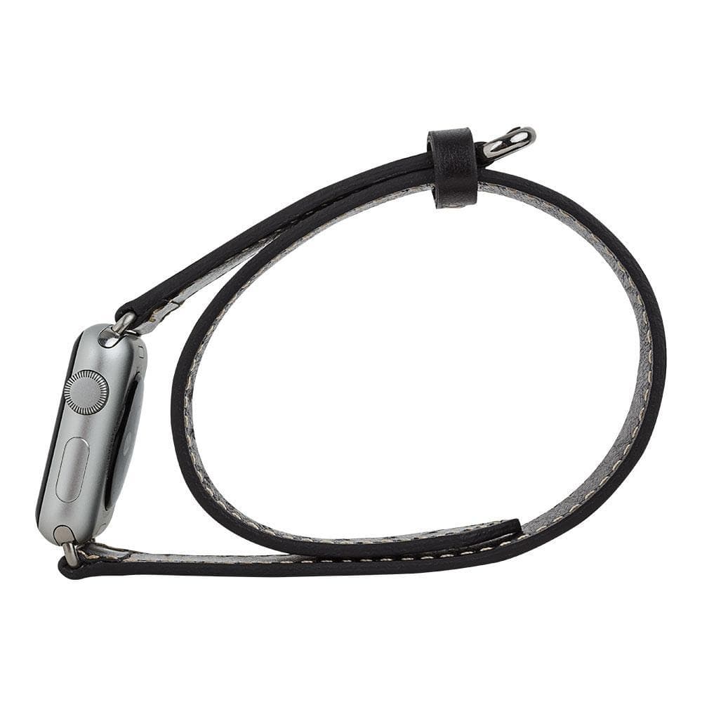 B2B - Leather Apple Watch Bands - DT Double Tour Style Bomonti