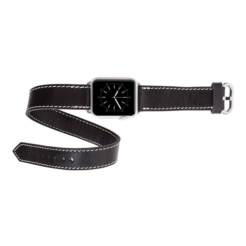 B2B - Leather Apple Watch Bands - DT Double Tour Style Bomonti