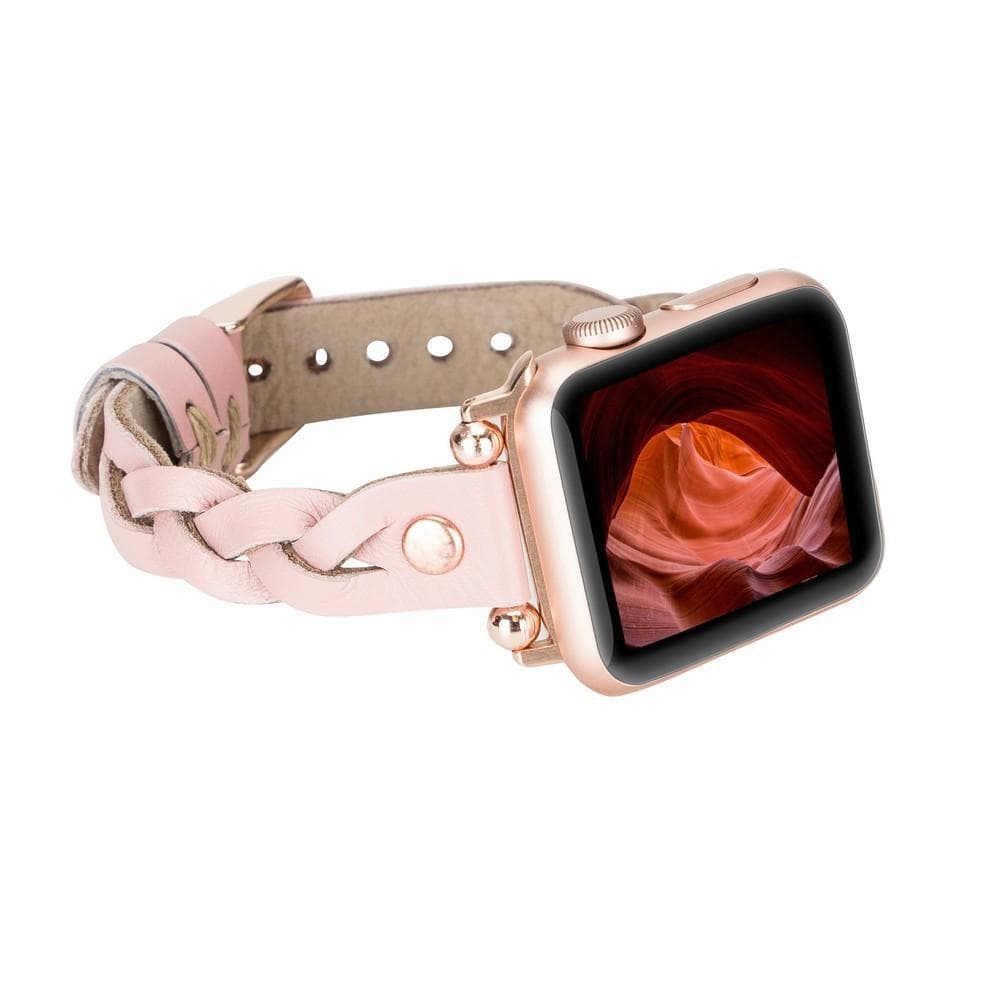 Correas de reloj de cuero - Ferro trenzado Wanda Rose Gold Trok Style