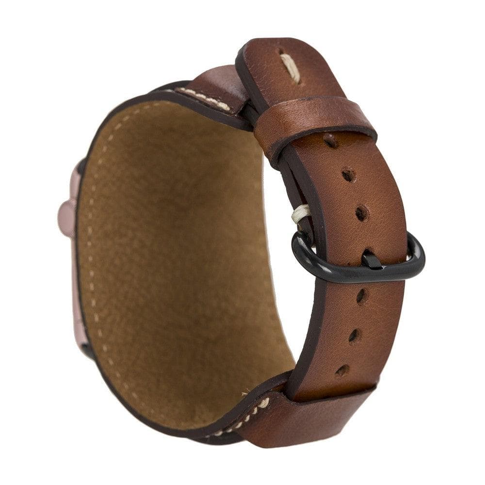 B2B - Leather Apple Watch Bands - Pulsar Cuff Style Bomonti