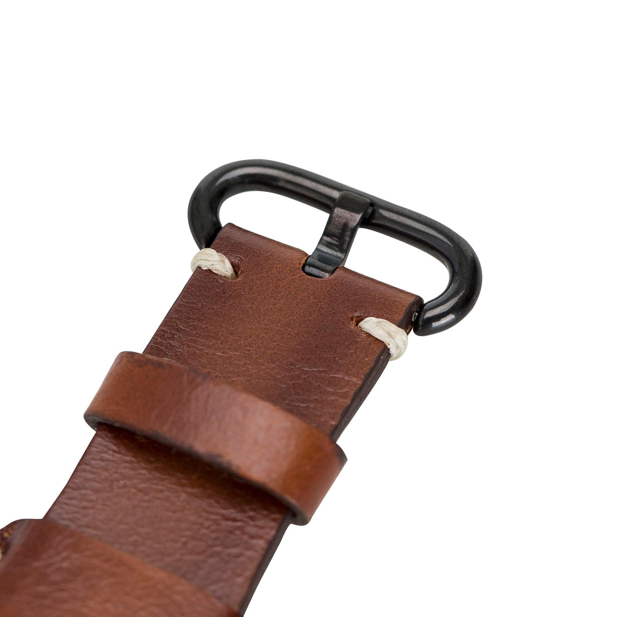 B2B - Leather Apple Watch Bands - Pulsar Cuff Style Bomonti