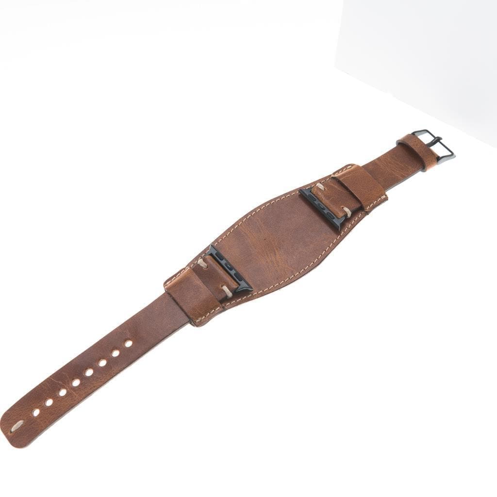 B2B - Leather Apple Watch Bands - Pulsar Cuff Style Bomonti