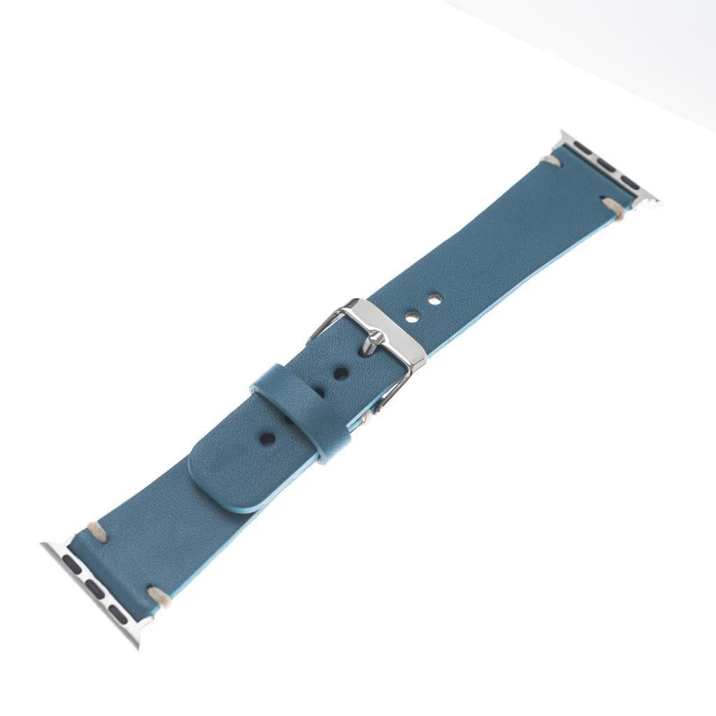 B2B - Leather Apple Watch Bands - Welder Style BRN4 Bomonti