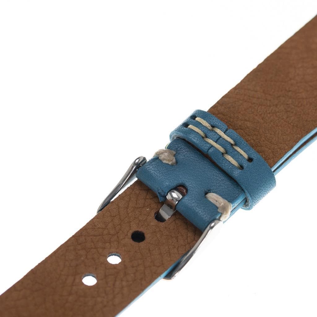 B2B - Leather Apple Watch Bands - Welder Style BRN4 Bomonti