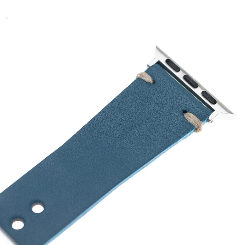 B2B - Leather Apple Watch Bands - Welder Style BRN4 Bomonti
