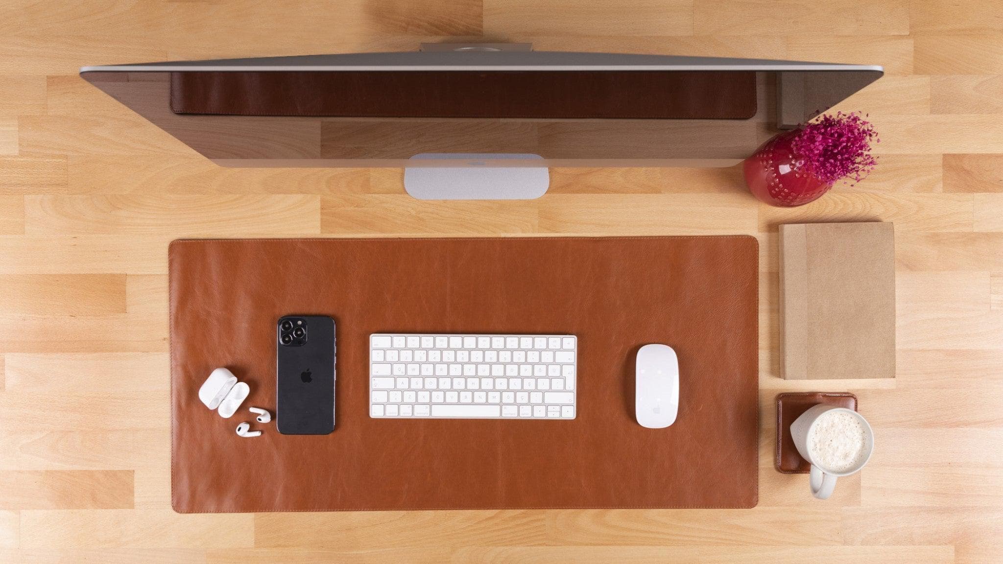 B2B-Leather Desk Mat 37x80 Bomonti