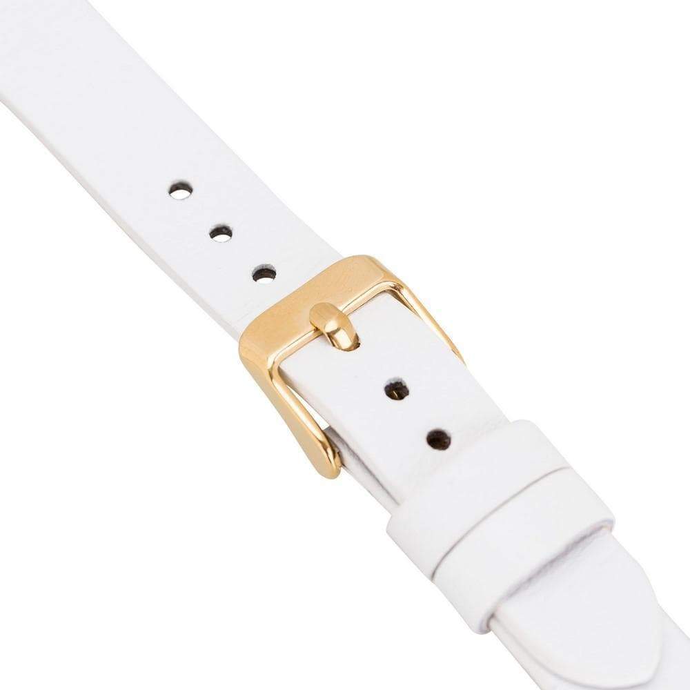 B2B - Leather Fitbit Watch Bands - Ferro Gold Trok Style Bomonti