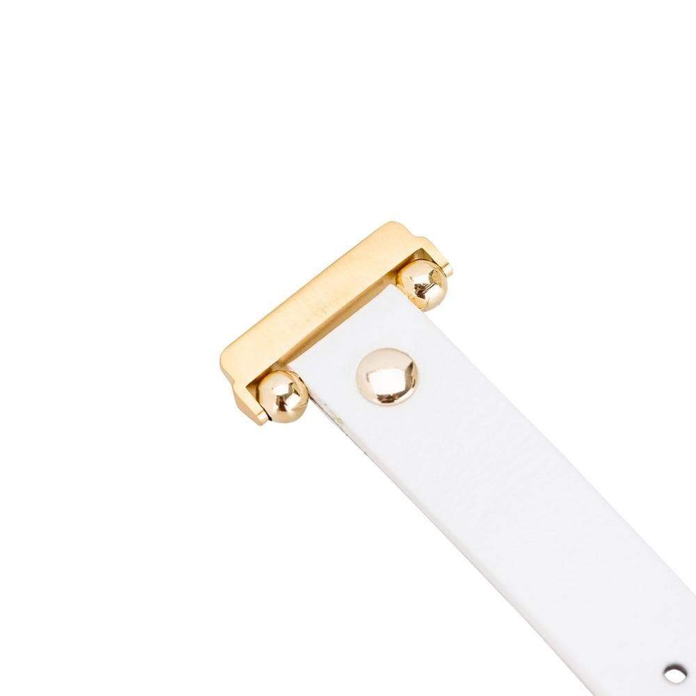 B2B - Leather Fitbit Watch Bands - Ferro Gold Trok Style Bomonti