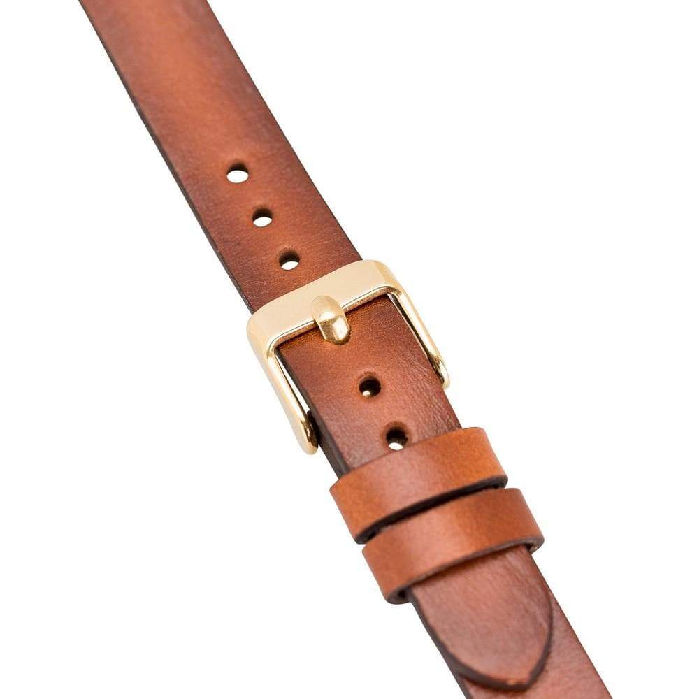 B2B - Leather Fitbit Watch Bands - Ferro Gold Trok Style Bomonti