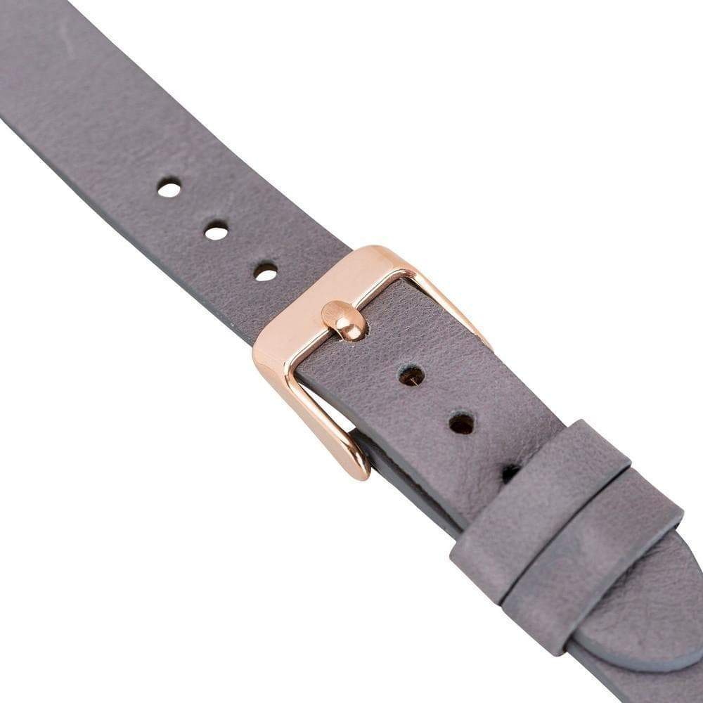 B2B - Leather Fitbit Watch Bands - Ferro Gold Trok Style Bomonti