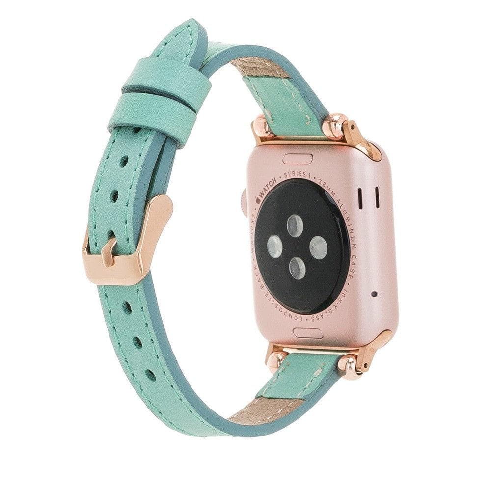 B2B - Leather Fitbit Watch Bands - Ferro Rose Trok Style Bomonti