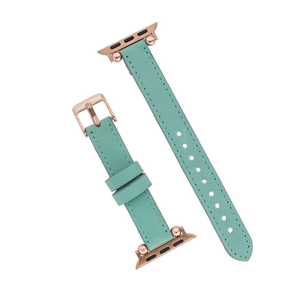 B2B - Leather Fitbit Watch Bands - Ferro Rose Trok Style Bomonti