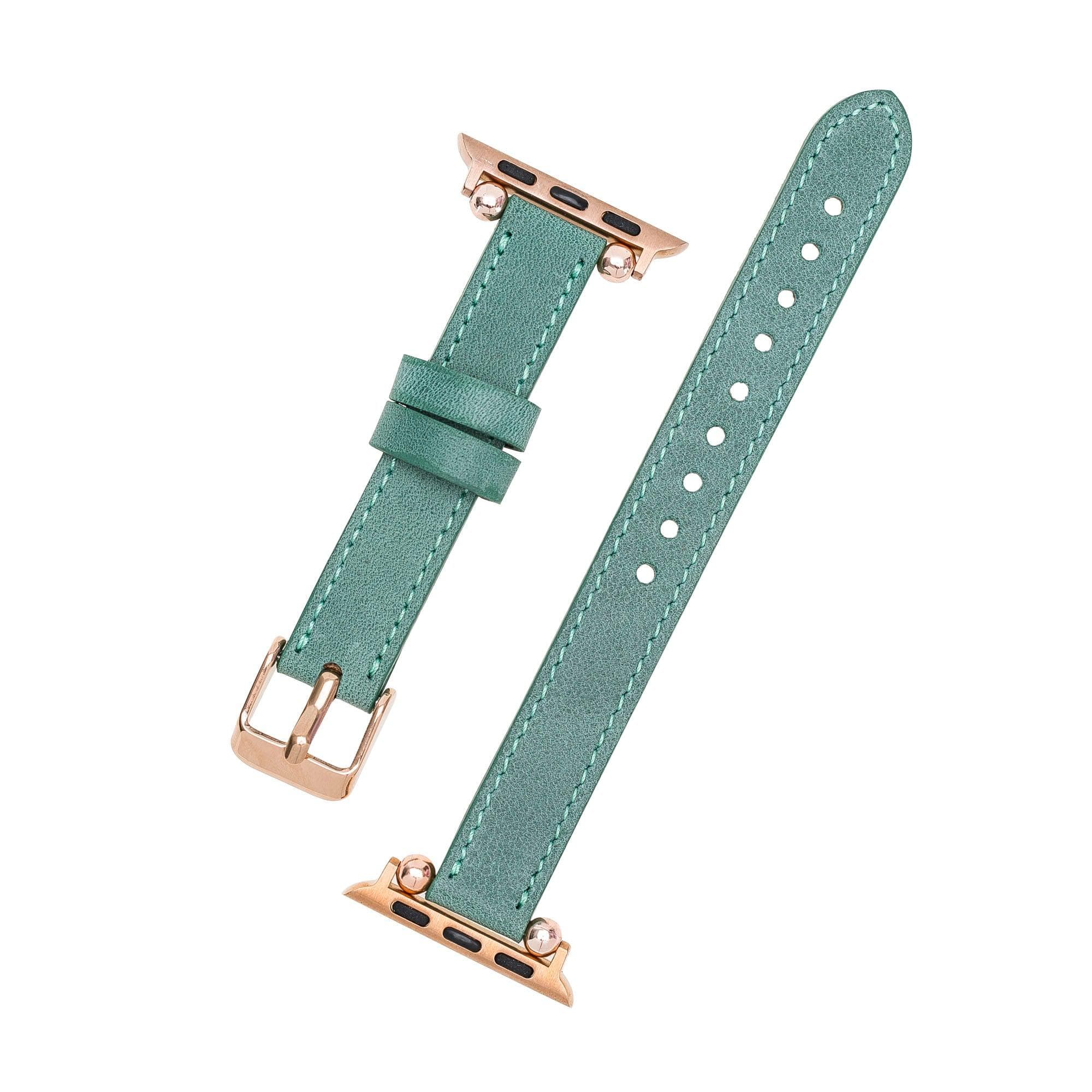 B2B - Leather Fitbit Watch Bands - Ferro Rose Trok Style Bomonti