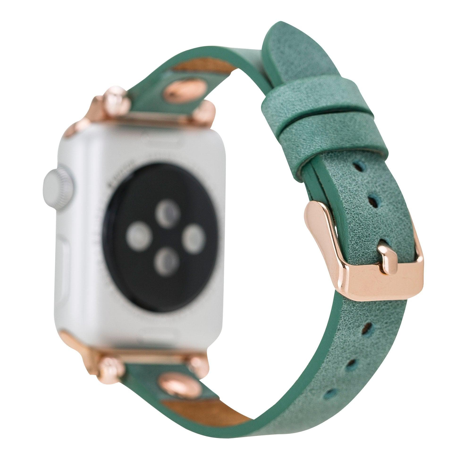 B2B - Leather Fitbit Watch Bands - Ferro Rose Trok Style Bomonti