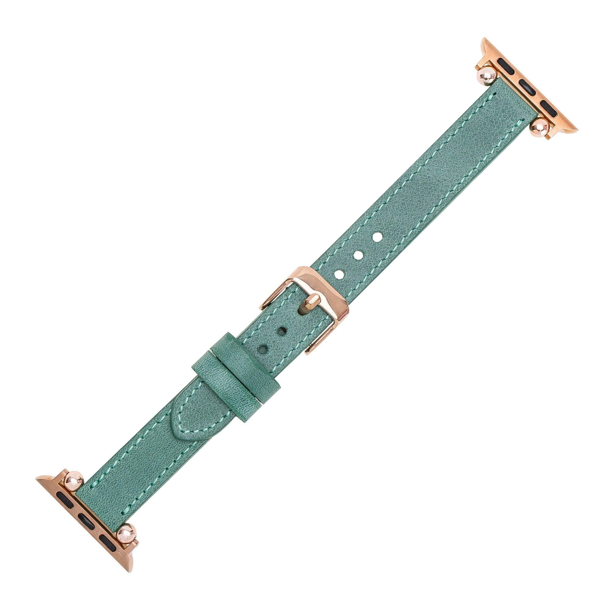 B2B - Leather Fitbit Watch Bands - Ferro Rose Trok Style Bomonti