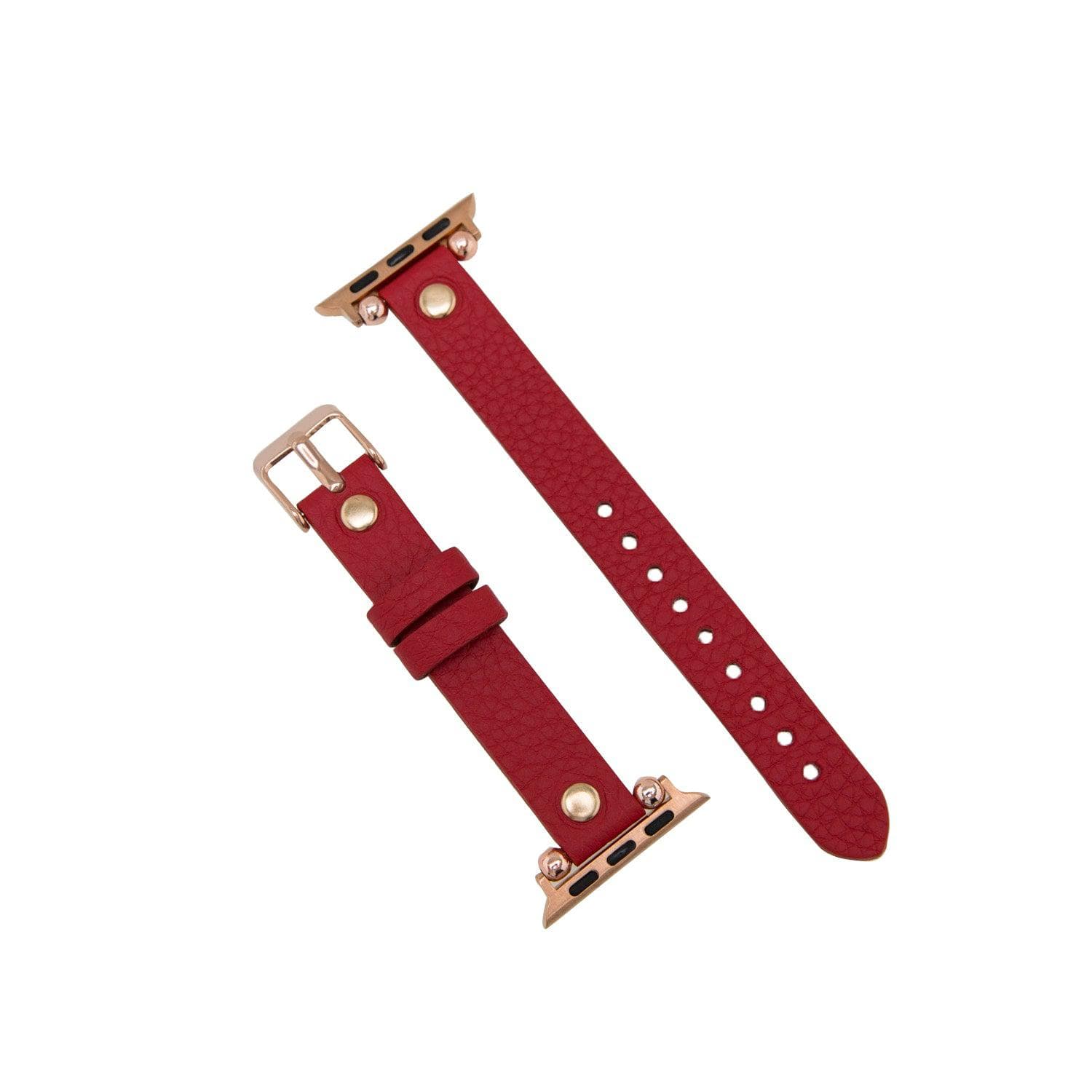B2B - Leather Fitbit Watch Bands - Ferro Rose Trok Style Bomonti