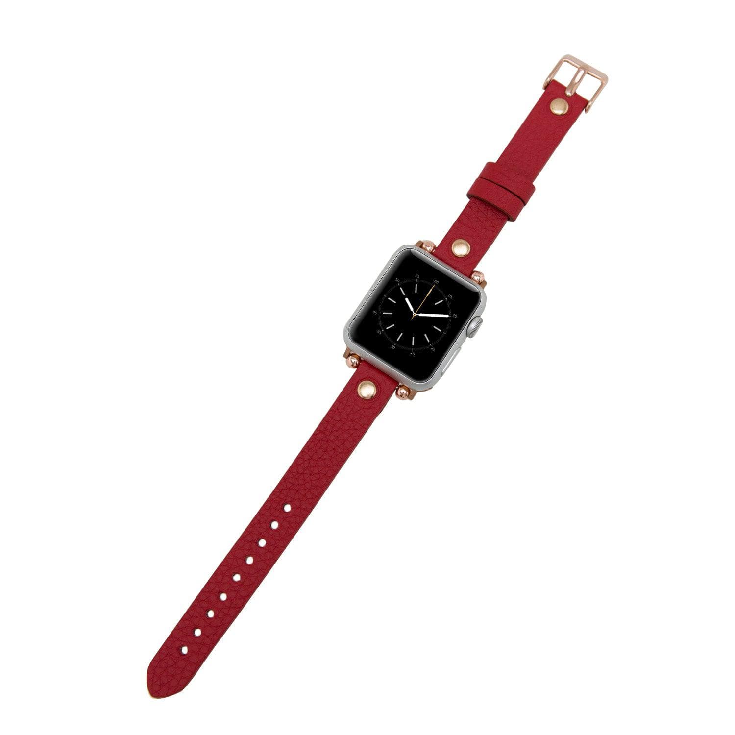 B2B - Leather Fitbit Watch Bands - Ferro Rose Trok Style Bomonti