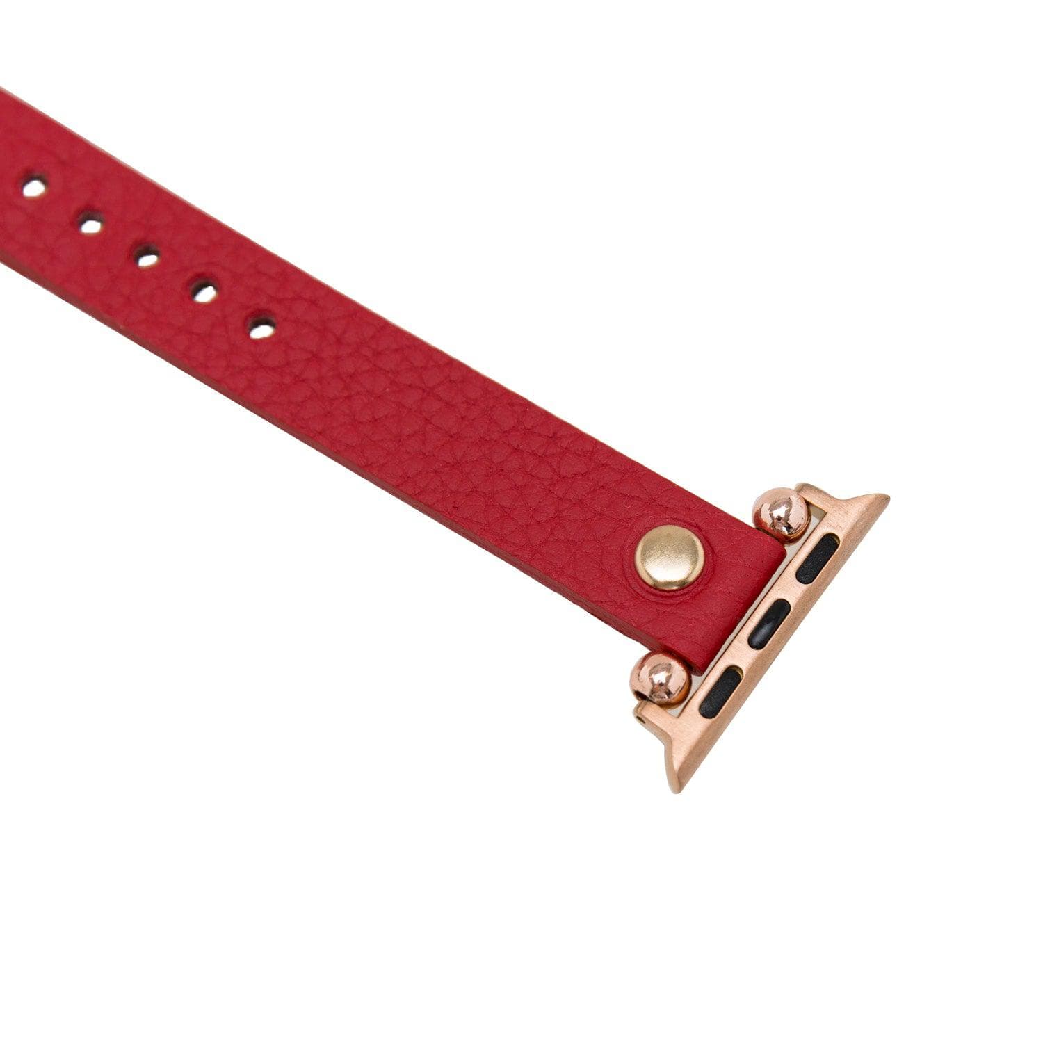 B2B - Leather Fitbit Watch Bands - Ferro Rose Trok Style Bomonti