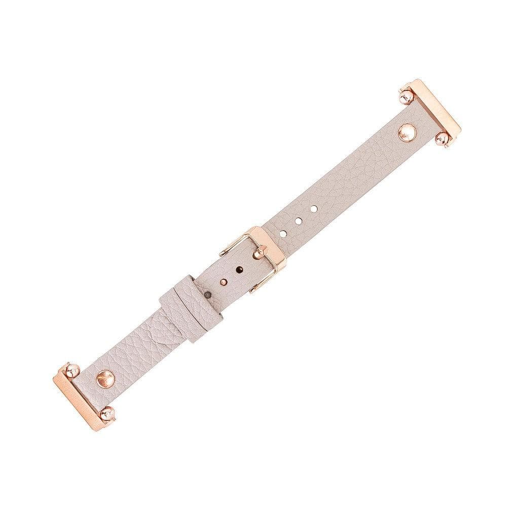 B2B - Leather Fitbit Watch Bands - Ferro Rose Trok Style Bomonti