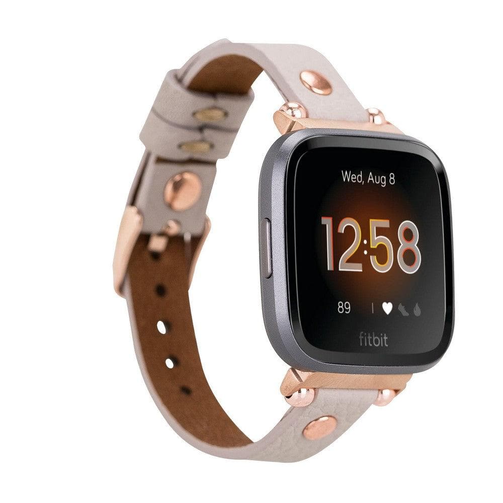 B2B - Leather Fitbit Watch Bands - Ferro Rose Trok Style ERC3 Bomonti