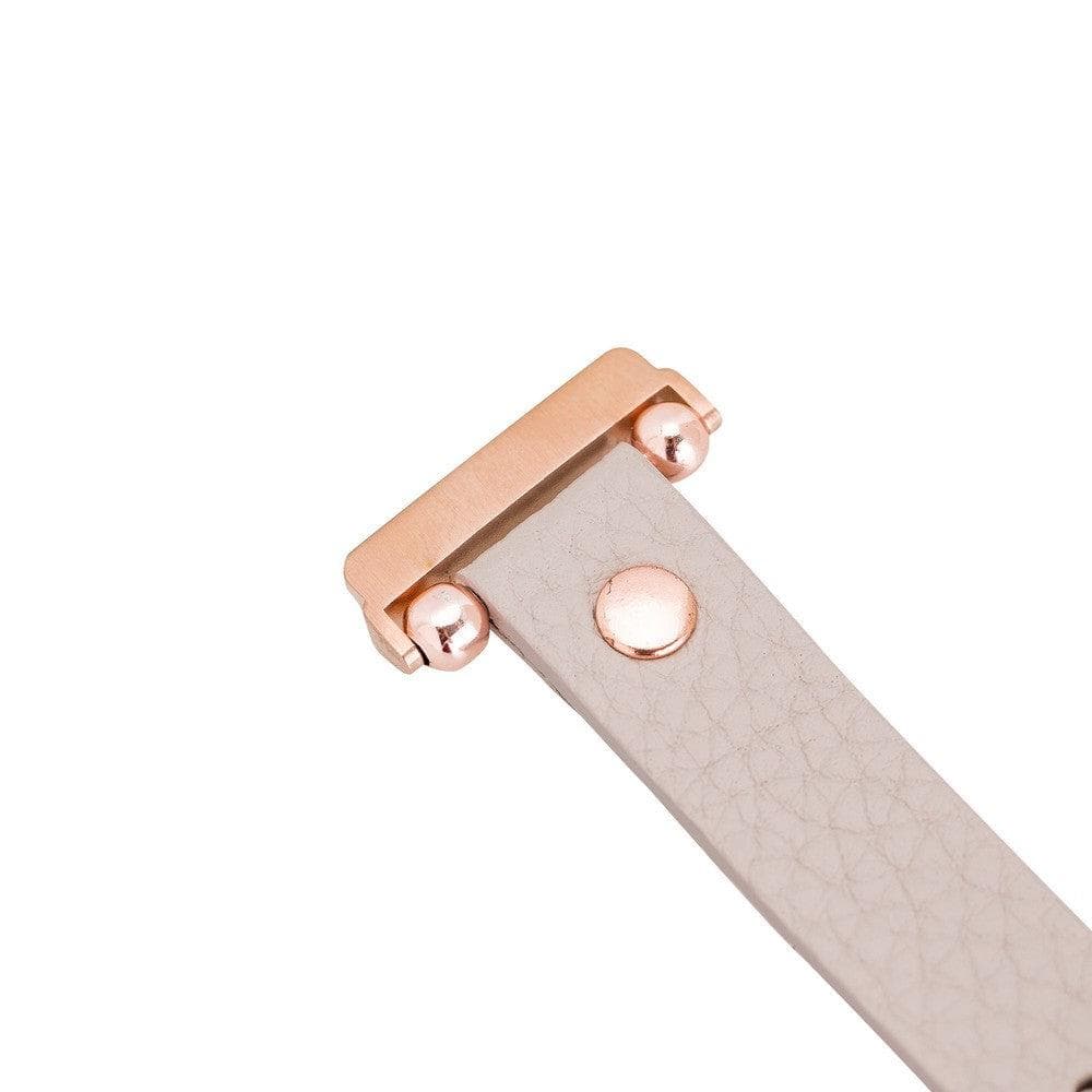 B2B - Leather Fitbit Watch Bands - Ferro Rose Trok Style Bomonti
