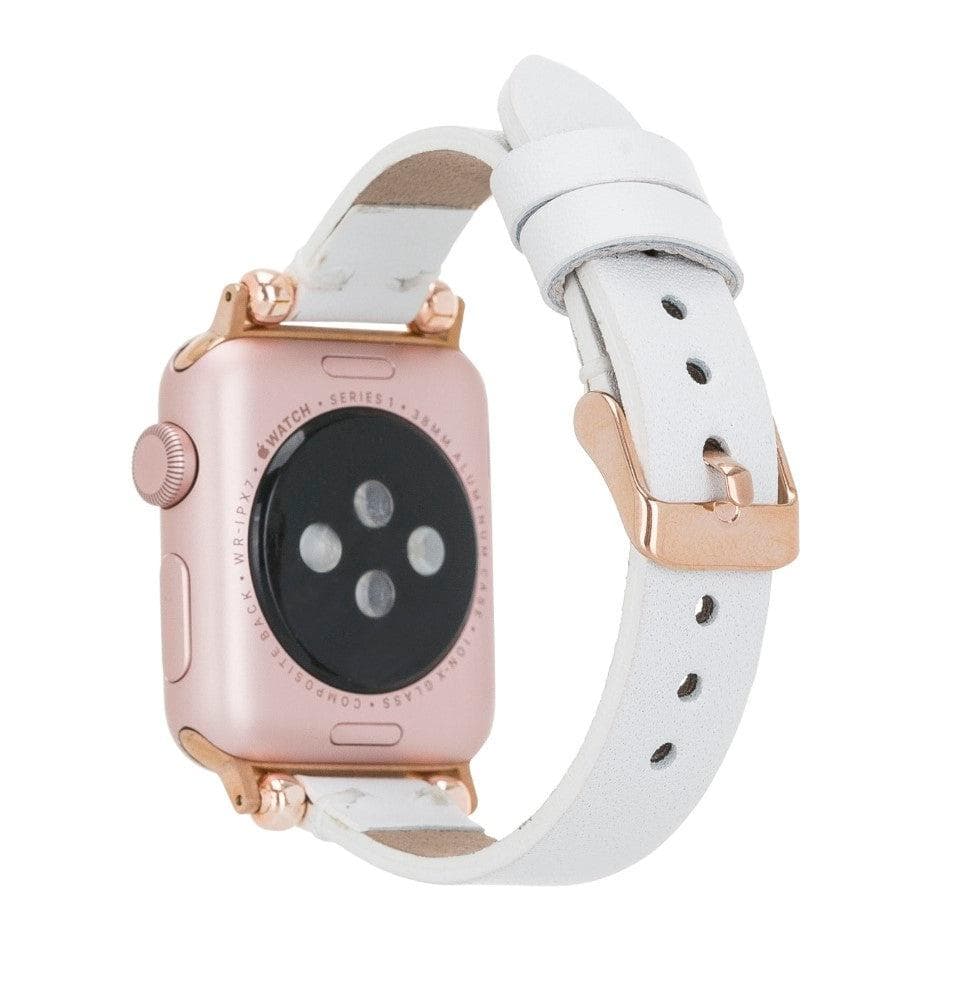 B2B - Leather Fitbit Watch Bands - Ferro Rose Trok Style Bomonti