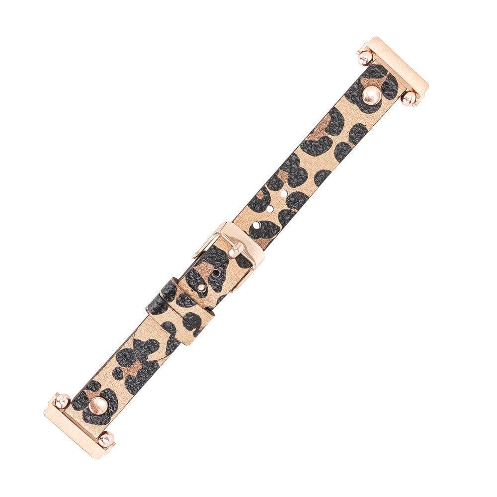 B2B - Leather Fitbit Watch Bands - Ferro Rose Trok Style Bomonti