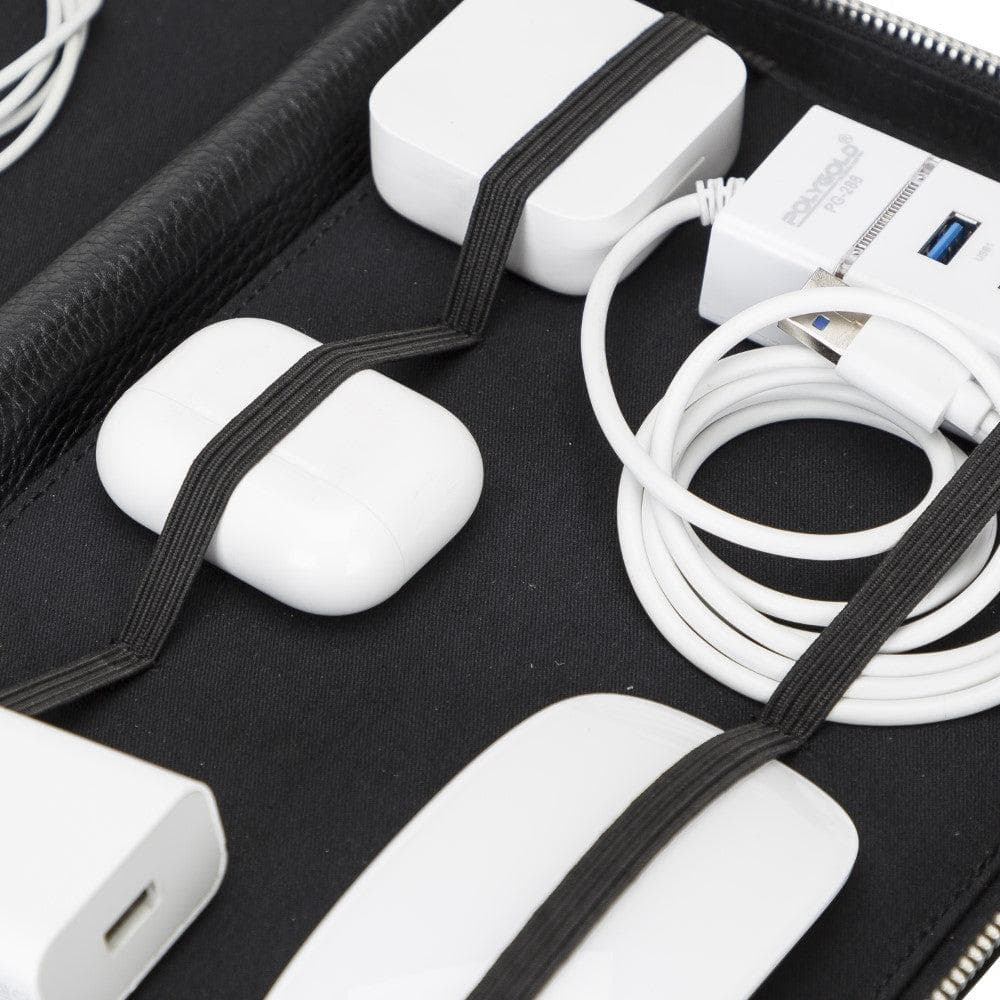 Leather Travel Cable Organizer Bomonti