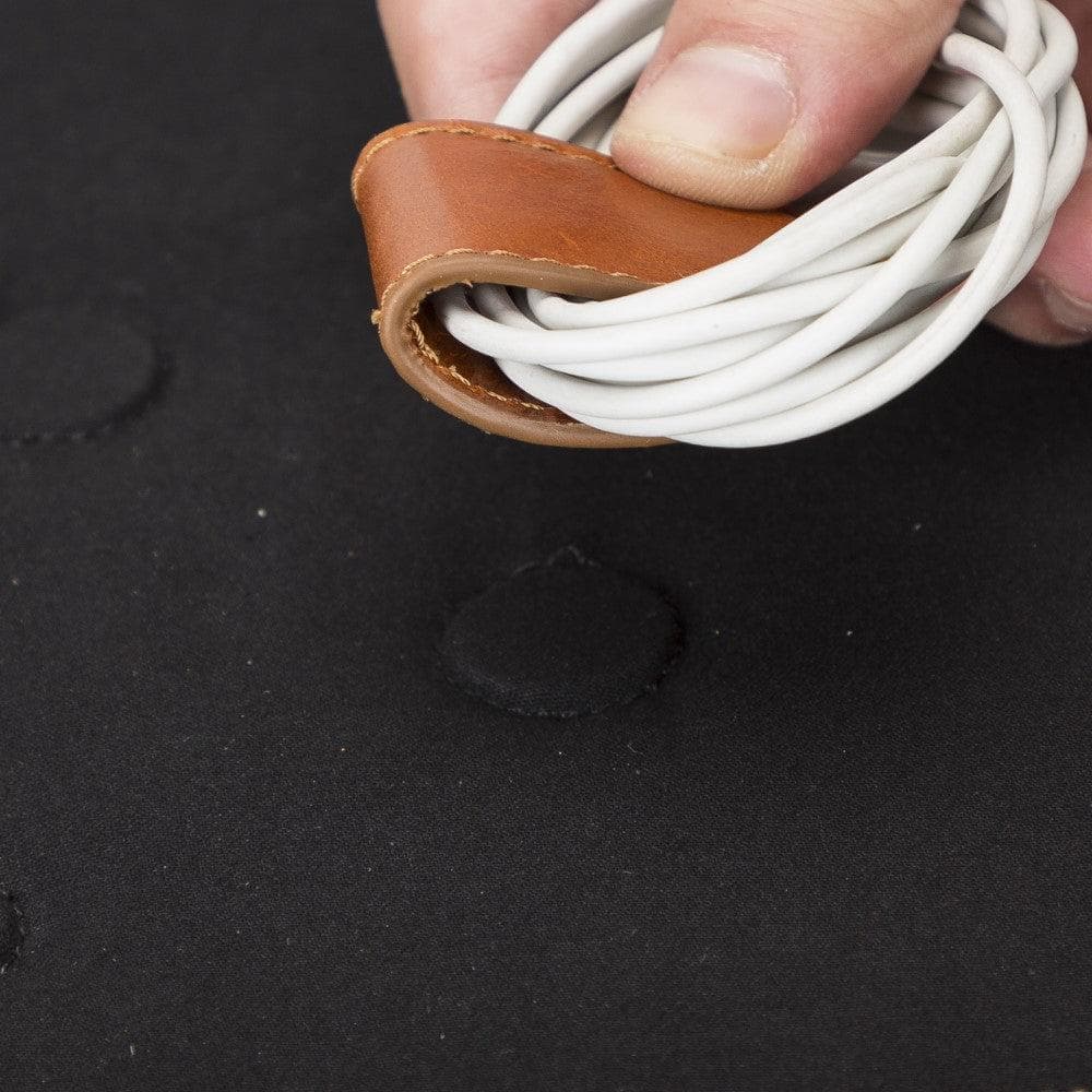 Leather Travel Cable Organizer Bomonti