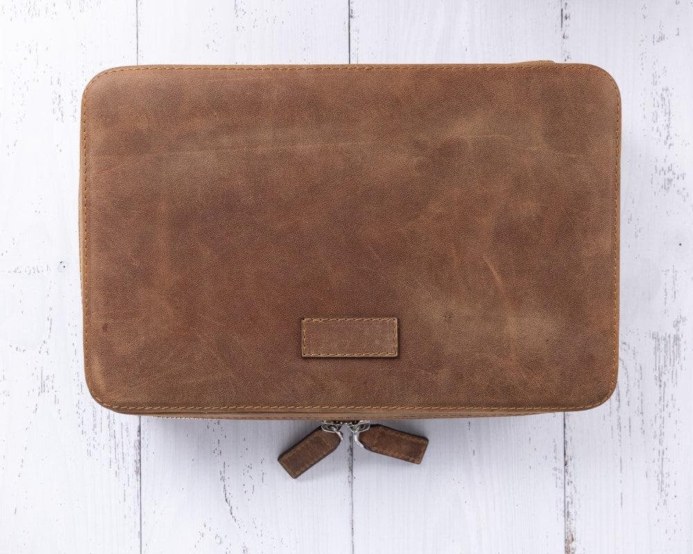 Leather Travel Cable Organizer Bomonti