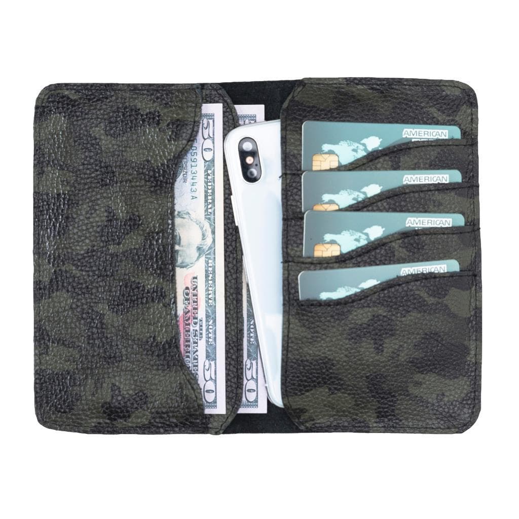 B2B - Leony Universal Wallet Case Black-Green Bomonti