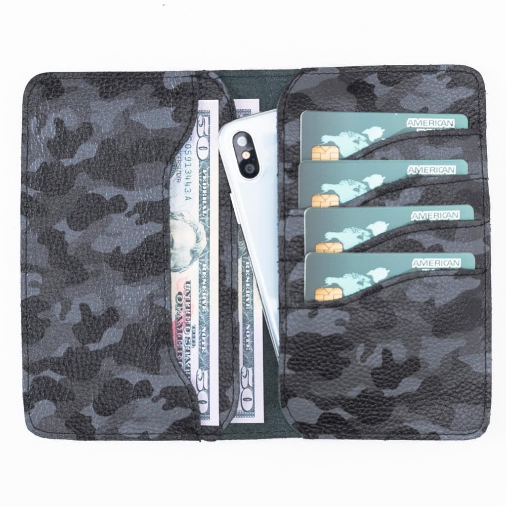 B2B - Leony Universal Wallet Case Black-Grey Bomonti