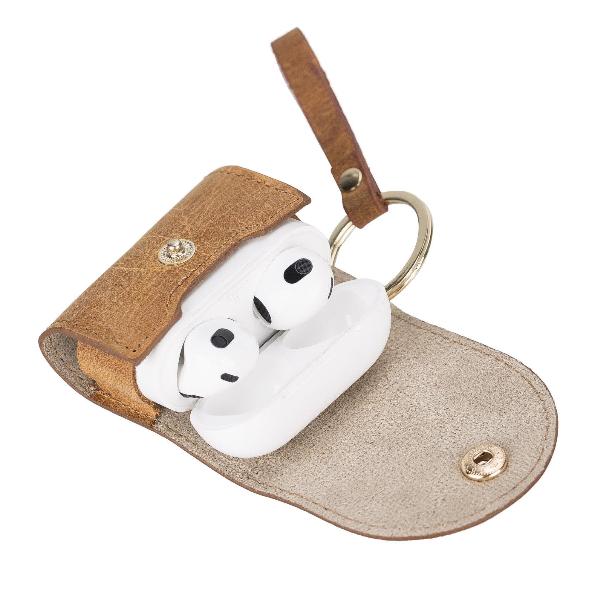 B2B -Mai Snap AirPods 3 Leather Case with Hook Bomonti