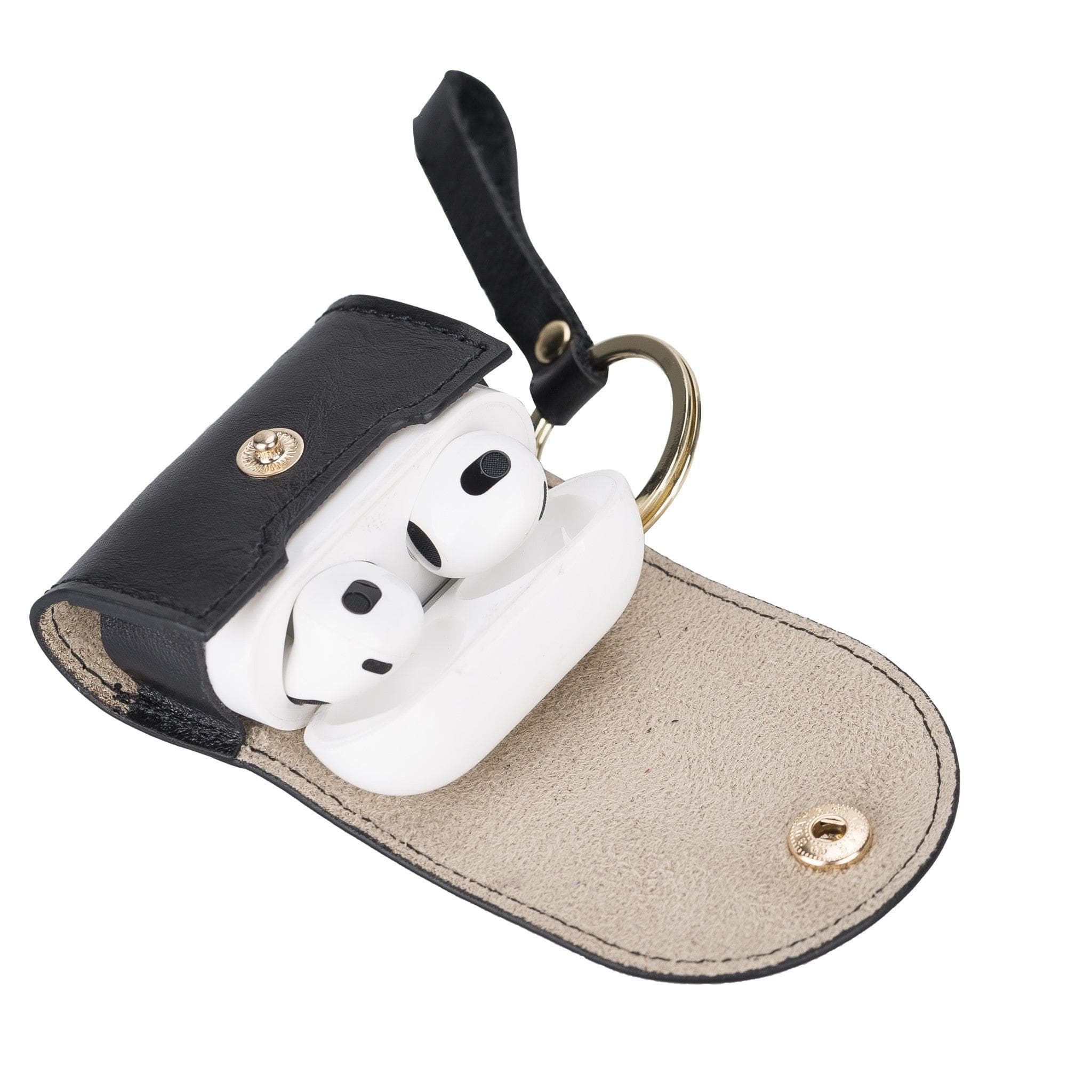 B2B -Mai Snap AirPods 3 Leather Case with Hook Bomonti