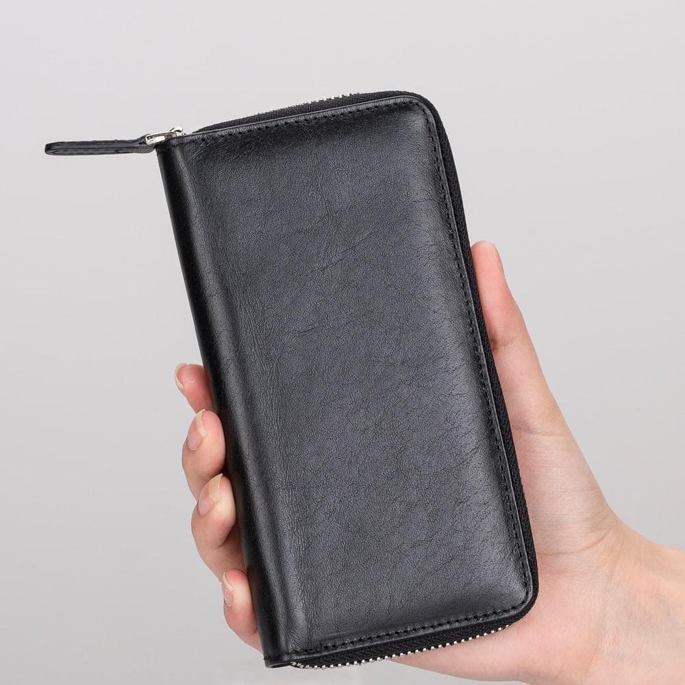 B2B - Ovis Universal Leather Wallet Case 6.5" Bomonti