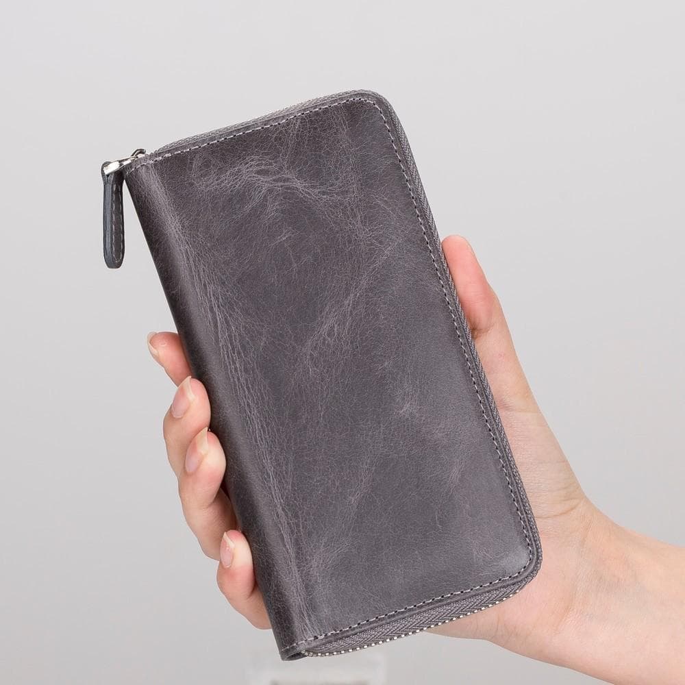 B2B - Ovis Universal Leather Wallet Case 6.5" Bomonti