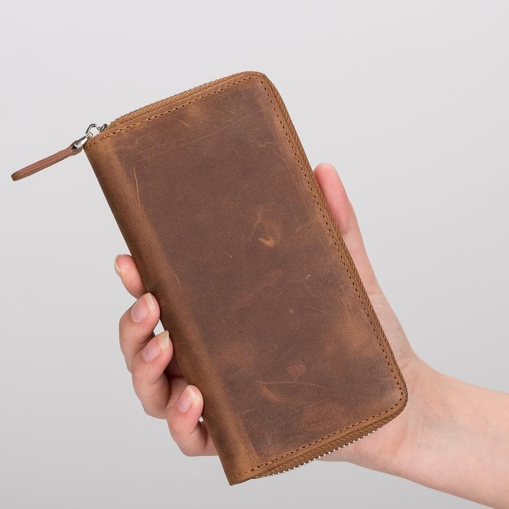 B2B - Ovis Universal Leather Wallet Case 6.5" Bomonti