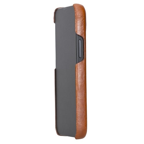 Rostar Golden Brown Leather iPhone 13 Mini Detachable Bi-Fold Wallet Case with Mag Safe & Card Holder - Bomonti - 10